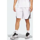Herren Legends 3-Streifen Basketball Shorts, White/Black, S 7 inch
