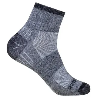 WrightSock Escape Quarter Wandersocken 2 Paar Schwarz/Grau S