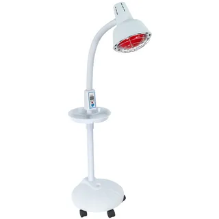 Rotlichttherapiegerät Infrarotlampe Rotlichtlampe 275W Wärmelampe Infrarot Lampe mit Bodenstativ Infrarotstrahler Temperatur und Höhenverstellbar Rotlichtlampe für Gesicht, Schulter