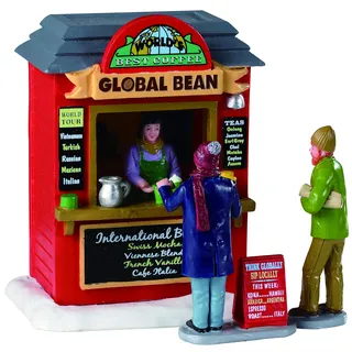 Lemax 93439 - Global Bean Coffee Kiosk - Best Coffee - Vail Village - Verkaufsstand im Schnee