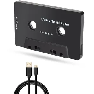 Bewinner Bluetooth Kassette Auto mit Rauschunterdrückung, Stereo, High Fidelity, Multifunktional, Kompatibel, Tape-Aux-Receiver für Auto Tablets mit Langer Spielzeit