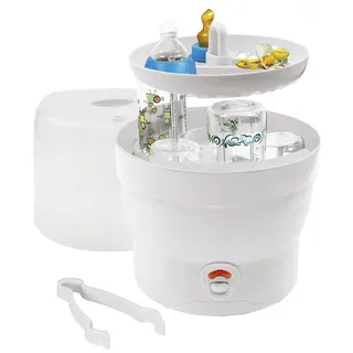 H+H BS 29w Babyflaschen Sterilisator für 6 Flaschen, Weiß
