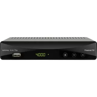 Imperial T2 IR Plus inkl. 12 Monate freenet TV DVB-T2 TV Receiver, Schwarz
