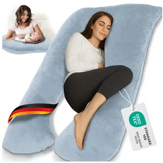 eloneo Multifunktions-Körperkissen, Hellblau