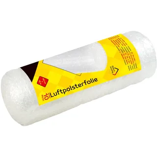 IDENA Luftpolsterfolie für Versand-Sicherung, 40 cm x 10 m auf Rolle, 70 μ, transparent, 1 Stück