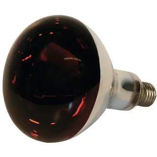 Kerbl Infrarotlampe 250 Watt, Hartglas, - Infrarotbirne, Infrarot Glühbirne, rot
