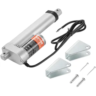 Vevor 1500N Linear Actuator DC 12V Linearantrieb IP54 Elektrischer Linearmotor 100mm Hublänge Geräuschpegel ≤ 60dB Elektrische Türöffner 5 mm/s Fahrgeschwindigkeit Lineartechnik Verstellantrieb