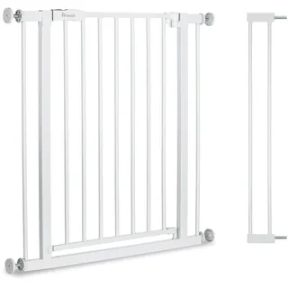 hauck Open N Stop 2 – Schutzgitter Treppe und Tür 84–89 cm – Kindersicheres Absperrgitter ohne Bohren – Manuelle 1 Hand Öffnung – nur für Innen