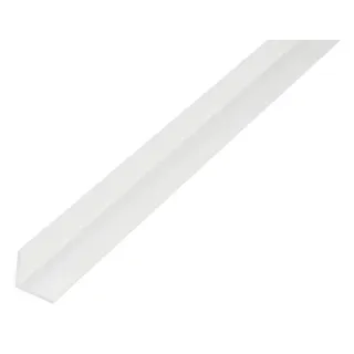 GAH Alberts Alberts Winkelprof. gleichsch., ungelocht L1000x B15x H15x S1, 2mm Kunststoff weiß