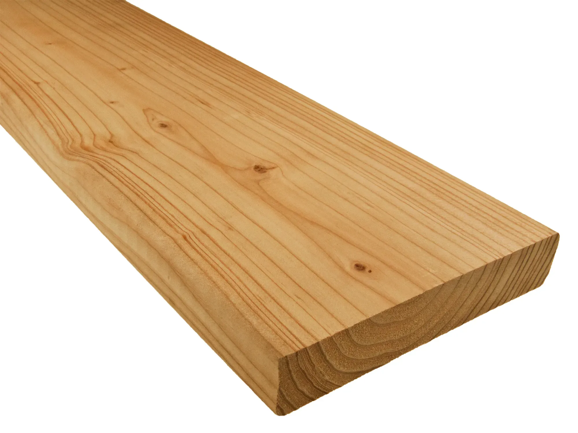 Europäische Lärche Terrassendielen, 27x143 mm, KD, glatt/glatt