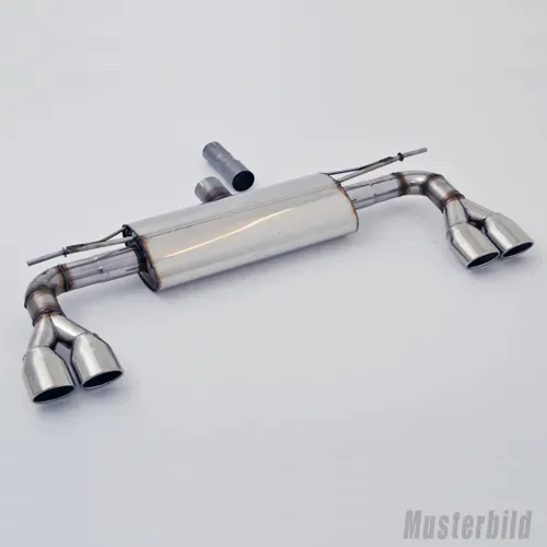 Streetbeast 76mm Duplex-Endschalldämpfer Sportauspuff Soundgenerator für BMW X3