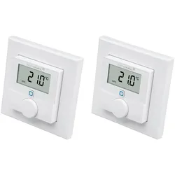 HOMEMATIC IP 156669A0, Wandthermostat mit Luftfeuchtigkeitssensor, 2 Stück