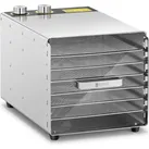 Royal Catering Dörrgerät Dörrautomat Obsttrockner Dörrapparat Dehydrator Obst 500 W 6 Etagen, Dörrautomat, Silber