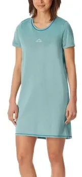Schiesser Short Sleeve Sleepshirt Hellgrün Baumwolle 42 Damen