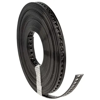 tecuro Lochband 14 mm x 10 m Rolle - Stahl, - Kunststoff ummantelt