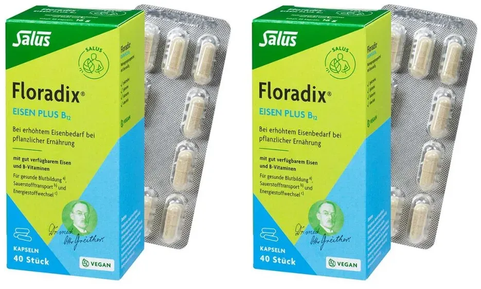 Floradix Eisen Plus B12 vegan Kapseln