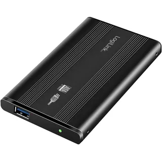 Logilink UA0106, 2,5" SATA-Festplatten, Alu Gehäuse, Farbe: Schwarz