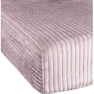 ASPERO Spannbettlaken Flanell 160 x 200 cm Rosa