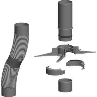 ATEC Flexrohr-Set PolyTop DN 80 12,5 m