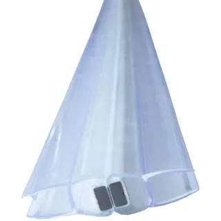 Bagnoxx Magnetdichtung Duschtüren 180 Grad 2x 2m für 6mm Glasstärke, 200cm Transparent