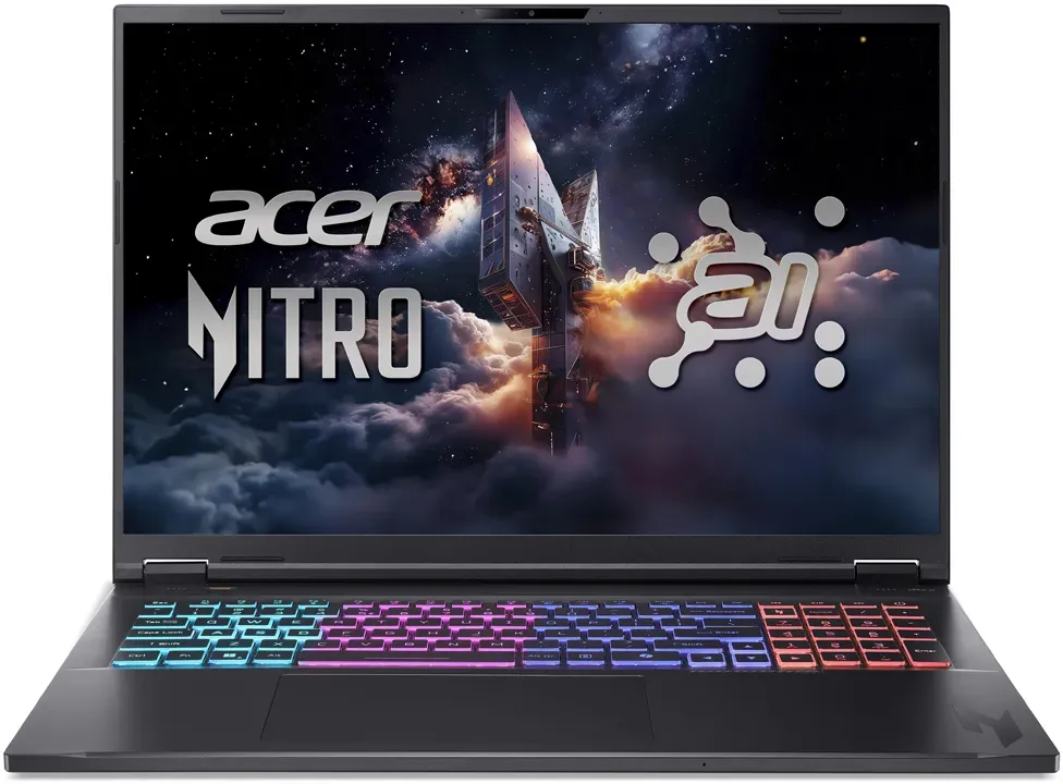 Acer Nitro 18 AI AN18-61-R49W Gaming/ Copilot+ PC 18,0" WUXGA, 165Hz, Ryzen AI R7-350 50 TOPS, 16GB RAM, 1TB SSD, GeForce RTX5050, Windows 11 | Laptop by NBB