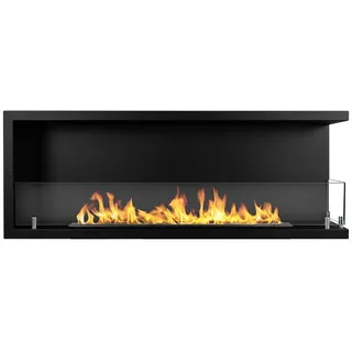 Divina Fire Eingebauter Eckkamin mit Bioethanol, Eckkamin 120x45 SUTRI 120 DX