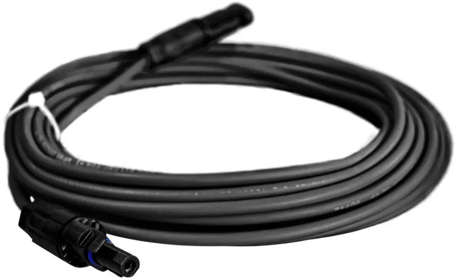 Solarkabel Verlängerungskabel 4mm2 mit Solarsteckern schwarz 1m DV-8751-FOT