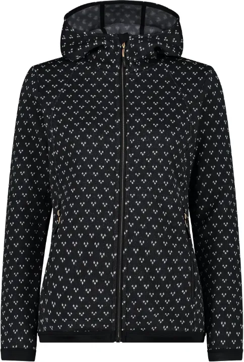 Mode&Accessoires CMP F.Illi Campagnolo CMP Damen Knit-Tech Jacke mit Jacquard-Gewebe - Mehrfarbig - 44