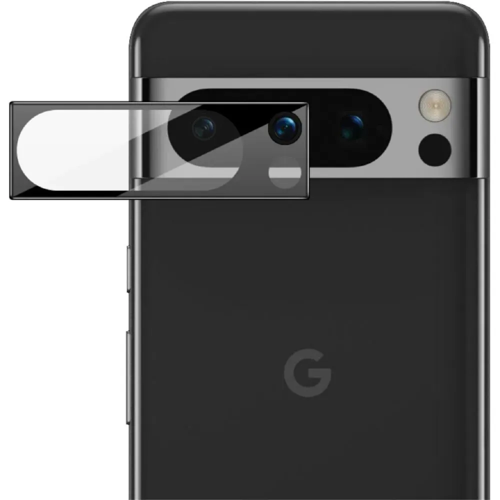 2x Kamera 9H Panzerhartglas für Google Pixel 8 Pro 3D KLAR Schwarzes ECHTES TEMPERED Panzerglas Kameraglas Kamerhartglas Kameraschutzglas Schutzglas Schutzfolie Panzerfolie