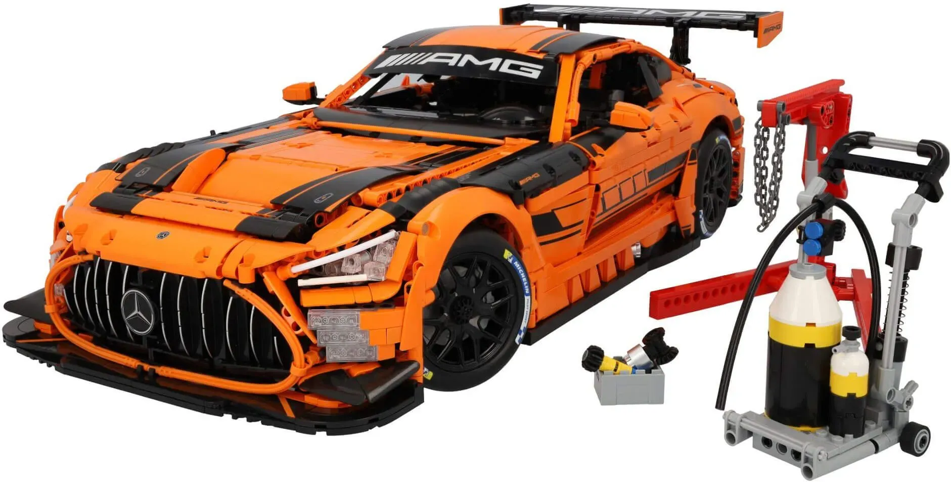 Mercedes-AMG GT3 Klemmbaustein Modell Maßstab 1:8 von CaDa B66961716 - 1:8