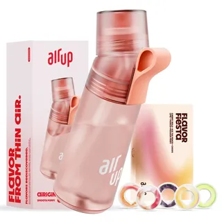 air up® Flasche Twist Pro Starter Set Original, inkl Pods in 5 Geschmacksrichtungen I 600ml Trinkflasche mit Geschmack, zuckerfrei I spülmaschinenfest & BPA frei I in Poppy Red