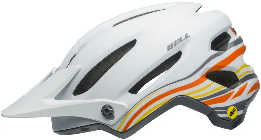 Bell 4Forty MIPS Bikehelm - weiss-rush matte gloss white orange / S