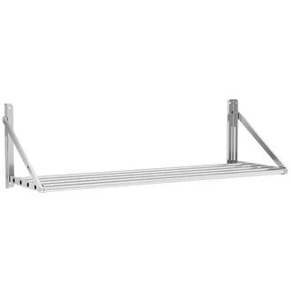 Royal Catering Wandbord klappbar Stangendesign 40 kg Wandregal 120 x 45 cm
