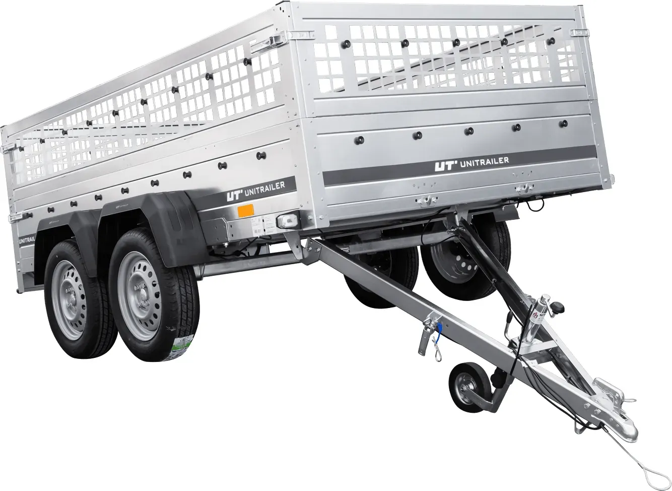 Autotransportanhänger 264x150 UNITRAILER GARDEN 265/2 KIPP mit Gitterwänden