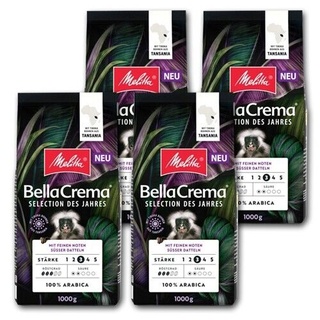 4 KG Melitta BellaCrema Selection des Jahres 2024 Bohnen Inklusive Kaffeesteuer