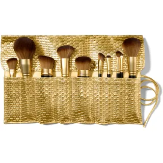 Laura Geller New York The Brush Vault Make-up-Pinsel-Kollektion, 10-teiliges komplettes Gesichtspinsel-Set