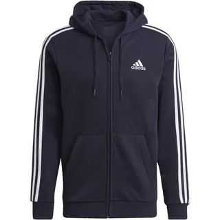 adidas Essentials Fleece 3-Streifen Kapuzenjacke Legend Ink S