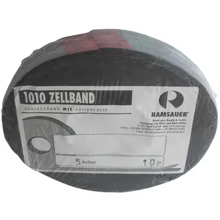 Ramsauer 1010 PE Zellband-Vorlegeband 6x8mmx50m schwarz