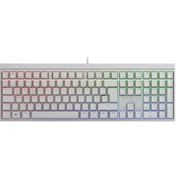 CHERRY MX 2.0S RGB, CHERRY MX-Brown-Switches - weiß, mechanische Gamingtastatur, Kabelgebunden, RGB-Beleuchtung, Anti-Ghosting