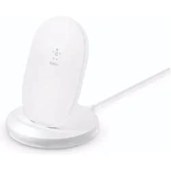Belkin Boost Charge Ladeständer, kompatibel mit QI-Geräten (15 W), Wireless Charger, Weiss