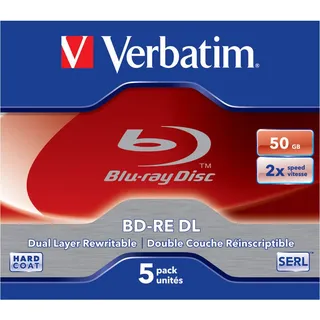 Verbatim BD-RE DL 50GB 2x 5er Jewelcase