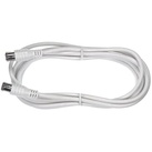 Axing SAT Anschlusskabel [1x F-Quickstecker - 1x F-Quickstecker] 10.00 m 85 dB Weiß