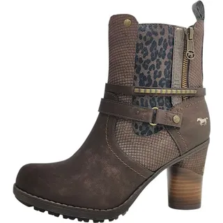 Mustang Damenschuhe Stiefeletten Braun Freizeit, Schuhgröße:41 EU - Braun