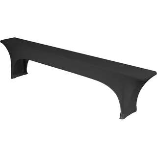 TexDeko TexDeko® Stretch Bierbankhussen für Bierzeltgarnitur 220cm (nur Bank) Husse für Bierbank) strapazierfähig bügelfrei Anthrazit