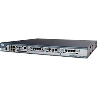 Cisco 2801, 10,100 Mbit/s, 10/100Base-T(X), Ethernet (RJ-45), 128-bit AES,192-bit AES,256-bit AES,3DES,DES, IOS, Schwarz, Blau, Edelstahl - Schwarz/Blau/Silber