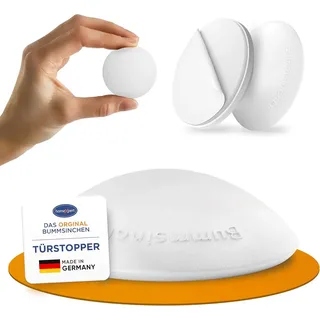 homeXpert Wandtürstopper Türpuffer BUMMSINCHEN 10-er Pack (10-er Set) weiß