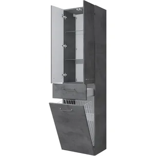 Saphir Quickset 945 Badschrank 50 x 33 x 185,5 grau