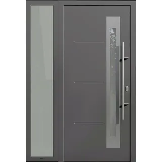 EcoStar Seitenteil für Haustür ISOPRO Secur anthrazit-metallic DIN rechts 40 x 210 cm