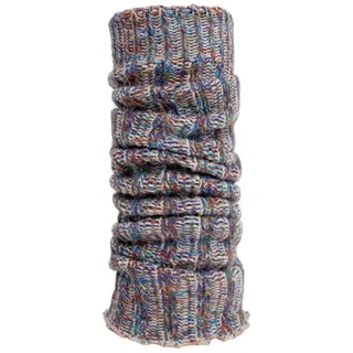 HomeOfSocks Beinstulpen Alpaka Stulpen Damen aus Wolle Grobstrick Leg Warmer Hoher Tragekomfort dank Gummibund Höhe verstellbar blau