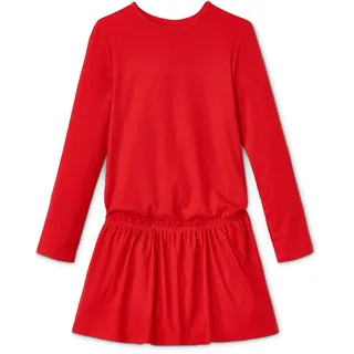 Tchibo - Jersey-Rippkleid - Mädchen - Gr. 98/104 - rot